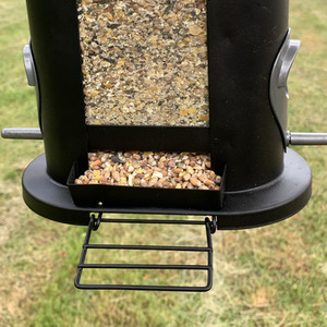 Wentworth Bird Seed Feeder with 4 Feeding Ports - Black by Selections