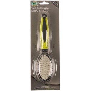 Dual Bristle and Ball Pin Pet Brush - Small by Clever Paws