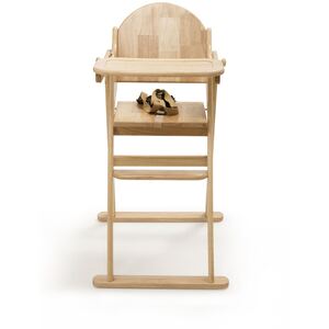Deluxe Putaway Folding Wooden High Chair - Natural by Safetots