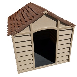 Plastic Dog Kennel in Brown - Brown by Samuel Alexander