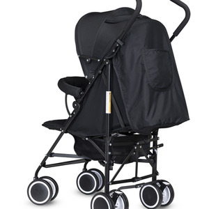Bambico Easy Fold Stroller Puschair - Black / Stroller and cover by Bambico