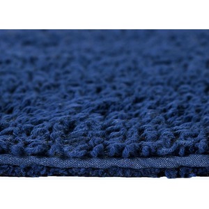 Luxury Reversible Cotton Bath Mat - Blue by Homescapes