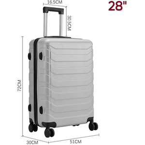 Rolling Hardshell Luggage Travel Suitcase by Livingandhome