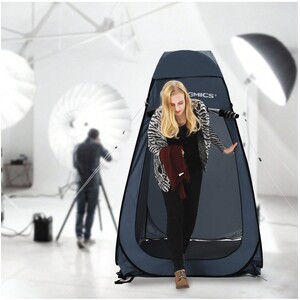 SONGMICS Portable Pop Up Privacy Tent - Grey by SONGMICS