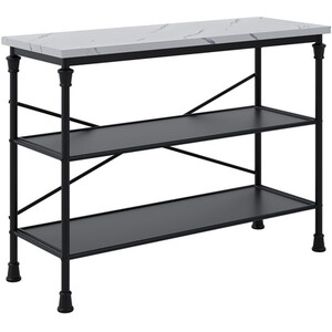 Fairmont Marble Effect Console - Black