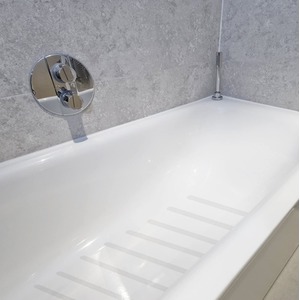 Anti Slip Bath Shower Stickers - 8 Pack Clear Strips - Clear