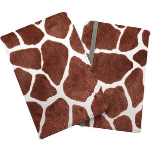 Giraffe Spots Print Passport Cover - Brown by Warren Reed - Designer