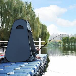 SONGMICS Portable Pop Up Privacy Tent - Grey by SONGMICS