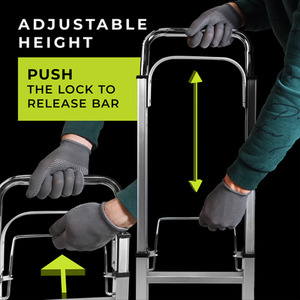 Folding Hand Truck Max Load 90Kg - Silver by WMR