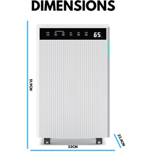 Ometa 12L Dehumidifier with Ioniser - White / 32.1cm by GRS