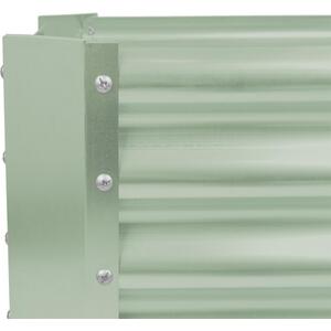 Rectangle Galvanised Steel Raised Garden Bed - 180cm x 90cm - 2pc - Green by Harbour Housewares