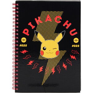 Pokemon Pikachu A5 Notebook - Black