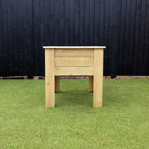 1m Pressure Treated Garden Planter Trough - Brown / 180cm by Waltons