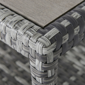 Outsunny Rattan 7 Seater Sofa, Table and Footstool Set - Grey by Outsunny