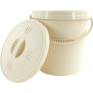 Junior Joy Nappy Bin with Lid - Cream by Junior Joy