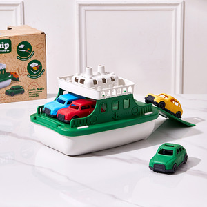 Car Ferry Toys Set for Bathtub - Green by komore