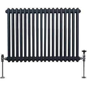 Traditional Column Radiators - Grey / 7cm / 60cm / 83cm by Monstershop