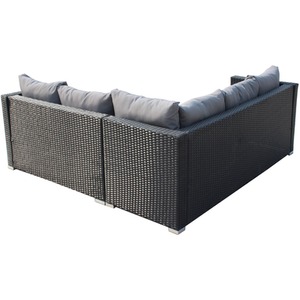 BIRCHTREE Rattan Furniture Set RFS08 - Black by BIRCHTREE