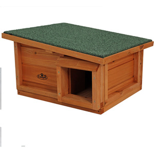 Hedgehog House Hibernation Shelter Wood - Brown by Actiaspet