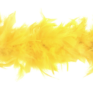 Marabou Feather Boa - Yellow by Trimits