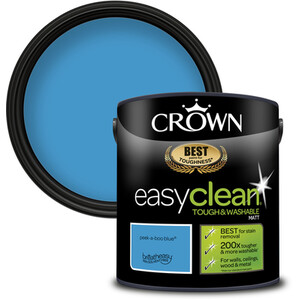 Crown Easyclean Matt Emulsion Paint - Peekaboo Blue by Crown Paints