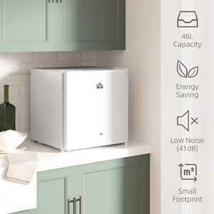 HOMCOM 46 Litre Table Top Fridge Mini Fridge with Chiller Box by HOMCOM