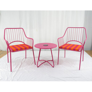 Esme Solar Bistro Set - Pink