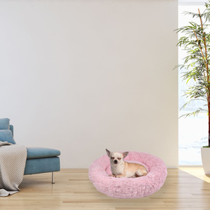 Fluffy Dog Bed in Pink - Pink / XS by Actiaspet