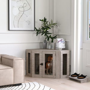 PawHut 2 in 1 Conner Dog Crate Furniture with Cushion by PawHut