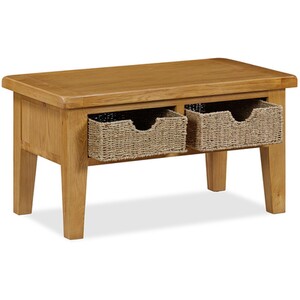 Kinsale 2-Drawer Baskets Coffee Table - Oak