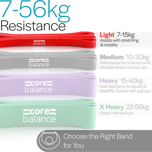 Pull Up Resistance Bands - Red by Core Balance