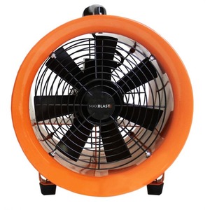 MAXBLAST Dust Extractor 250mm 320W with 12m Duct - Orange by Maxblast