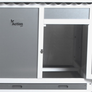 Large Wooden Chicken Coop with Nesting Box - White by Actiaspet