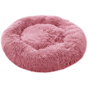 Fluffy Donut Pet Bed with Soft Plush by Livingandhome