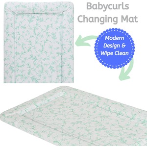 Baby Changing Mat - Green Leaves / Green Leaves by Babycurls