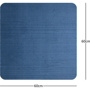 Reversible Square Dual-Colour PVC Shower Mat - Blue/ Green / 60cm x 60cm by Nicoman