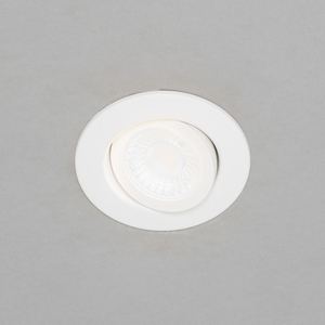 Lydia Bathroom Recessed Adjustable IP65 LED Downlight - White by Litecraft