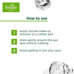 Simple Kind to Skin Eye Make-Up Remover for Sensitive Skin, 125ml - Buy 3 / 3 by Simple