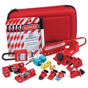 Draper LOK1 Electricians Lockout Kit - Red by Draper