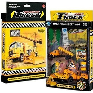 Big Daddy Kids Vehicle Set with Accessories - Multi / Construction Site / 10+ by Big Daddy