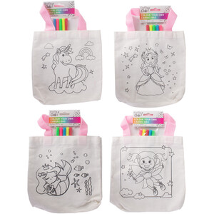Colour In Canvas Bag