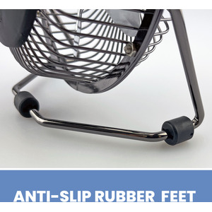 Schallen Mini Portable USB Powered Desk, Table, Office, Fan - Gun Metal by Schallen