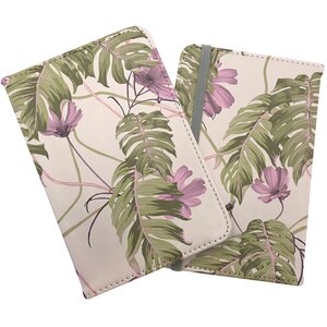 Pink Cosmos Flowers Passport Cover - Pink by Warren Reed - Designer