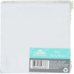 Text Sticky Note Block - Multicolour by idoodle Essentials