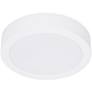 Lacey IP44 Integrated LED Round Flush Recessed Bathroom Ceiling Light - White by ValueLights