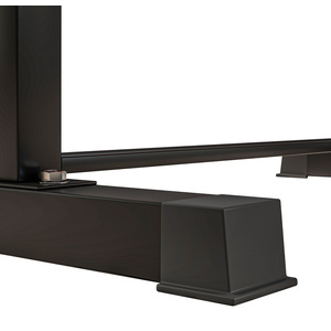 300KG Weight Capacity Flat Weight Bench with Dumbbell Rack - Black by SPORTNOW