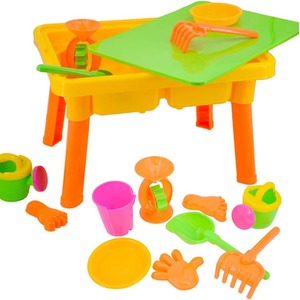 Basic Sand and Water Table for Summer Outdoor Play - YELLOW
