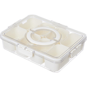 Livingandhome Multi-Compartment Fridge Storage Container by Livingandhome