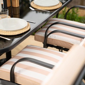 Garden Dining and Leisure Furniture Set with Reclining Seats - Beige by Hectare