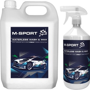 Waterless Wash And Wax 5L Plus 1L - White by M Sport